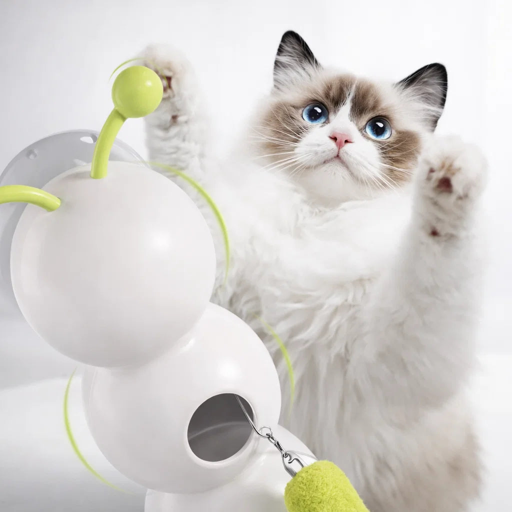 Smart Interactive Caterpillar – USB Rechargeable Cat Toy with Touch Sensor