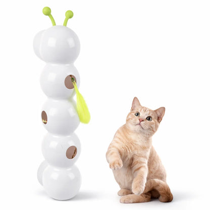 Smart Interactive Caterpillar – USB Rechargeable Cat Toy with Touch Sensor
