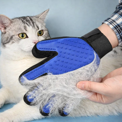 Silicone Pet Grooming Gloves for Easy Hair Removal