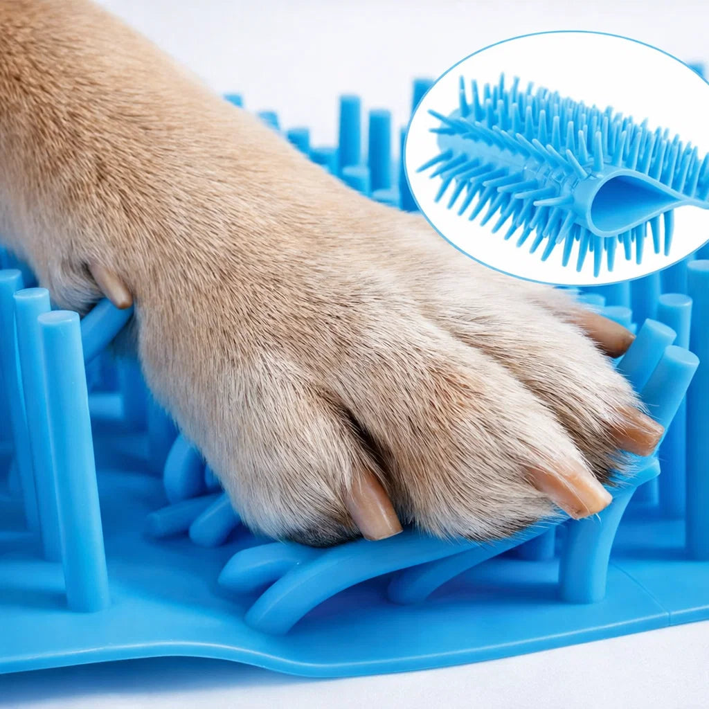 Portable Pet Paw Cleaner with Soft Silicone Brush