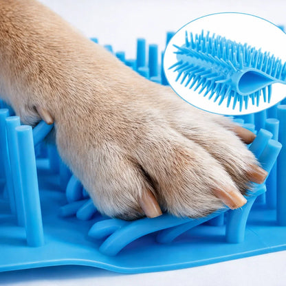 Portable Pet Paw Cleaner with Soft Silicone Brush