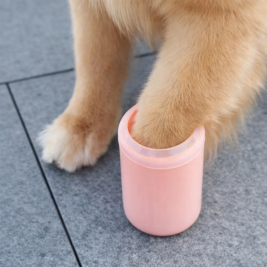 Portable Pet Paw Cleaner with Soft Silicone Brush