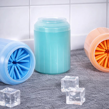 Portable Pet Paw Cleaner with Soft Silicone Brush