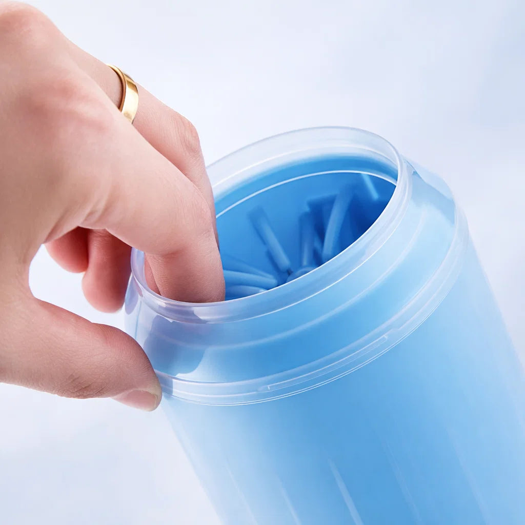 Portable Pet Paw Cleaner with Soft Silicone Brush