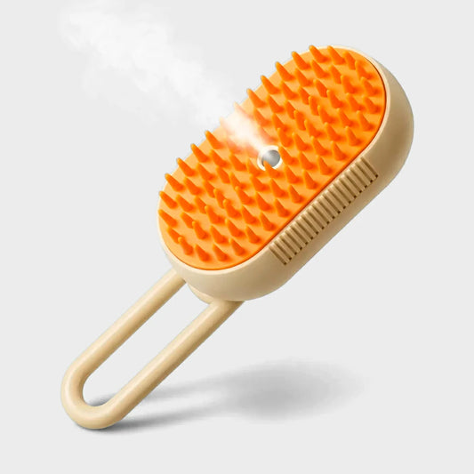 Steam Pet Brush for Cats & Dogs - Anti-Static, Hydrating Grooming