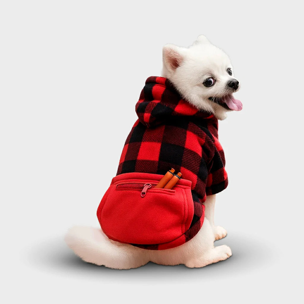 Reversible Plaid Winter Coat for Dogs - Warm & Stylish