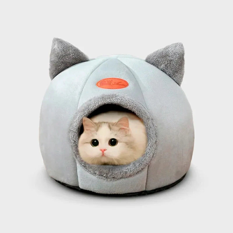 Cozy Cave Pet Bed for Cats and Small Dogs