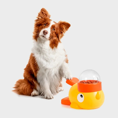 SmartFeeder Duck – 2-in-1 Interactive Treat Dispenser & Slow Feeder Toy
