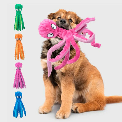Interactive Octopus Plush Chew Toy for Dogs
