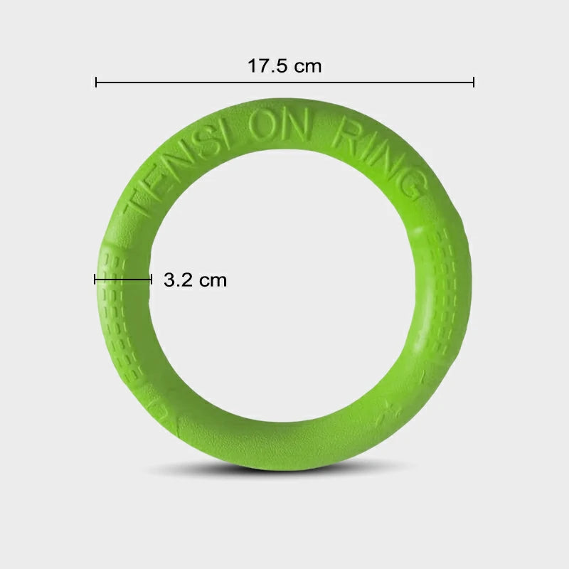 Indestructible Dog Ring Toy for Chewing & Fetching