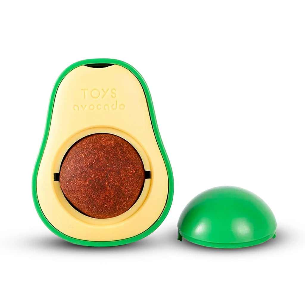 Rotating Avocado Catnip Toy for Cats - Teeth Cleaning Fun