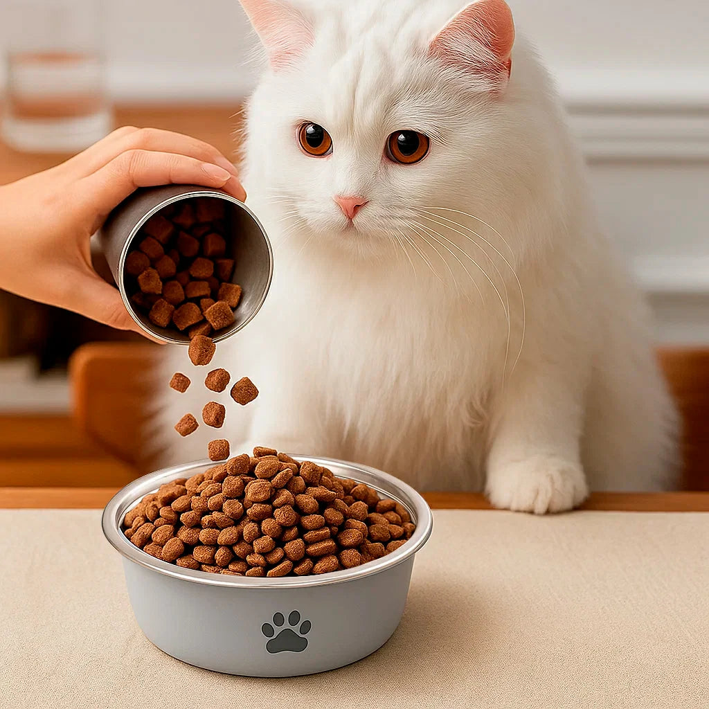 Stainless Steel Pet Bowl with Non-Slip Base