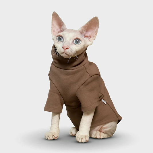 Soft Cotton Cat & Small Dog Hoodie - Cozy All Seasons Wear