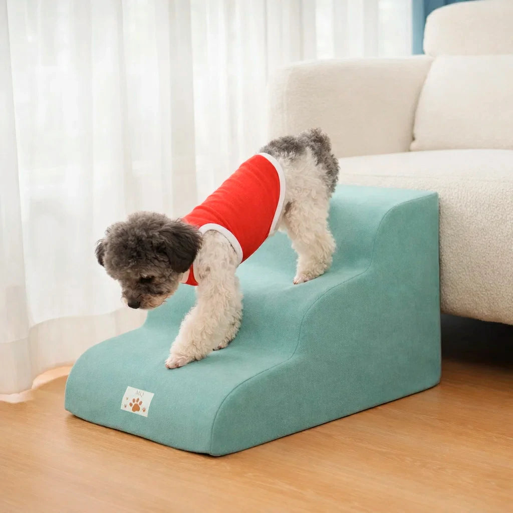 Memory Foam Pet Stairs - Safe & Comfy Access