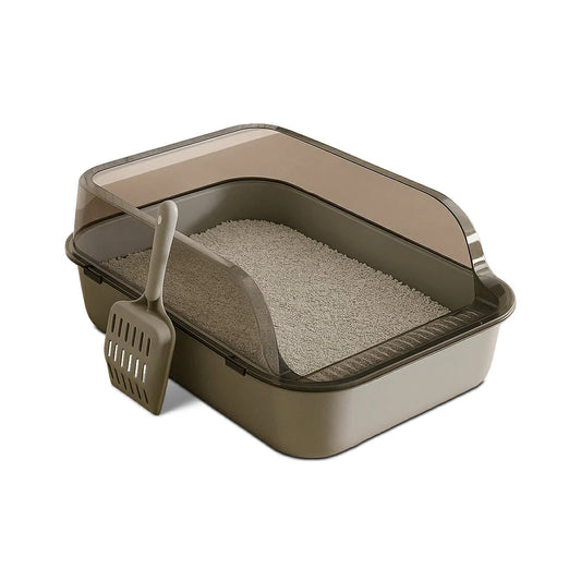Ultimate Kitty Comfort: Semi-Enclosed Cat Litter Box
