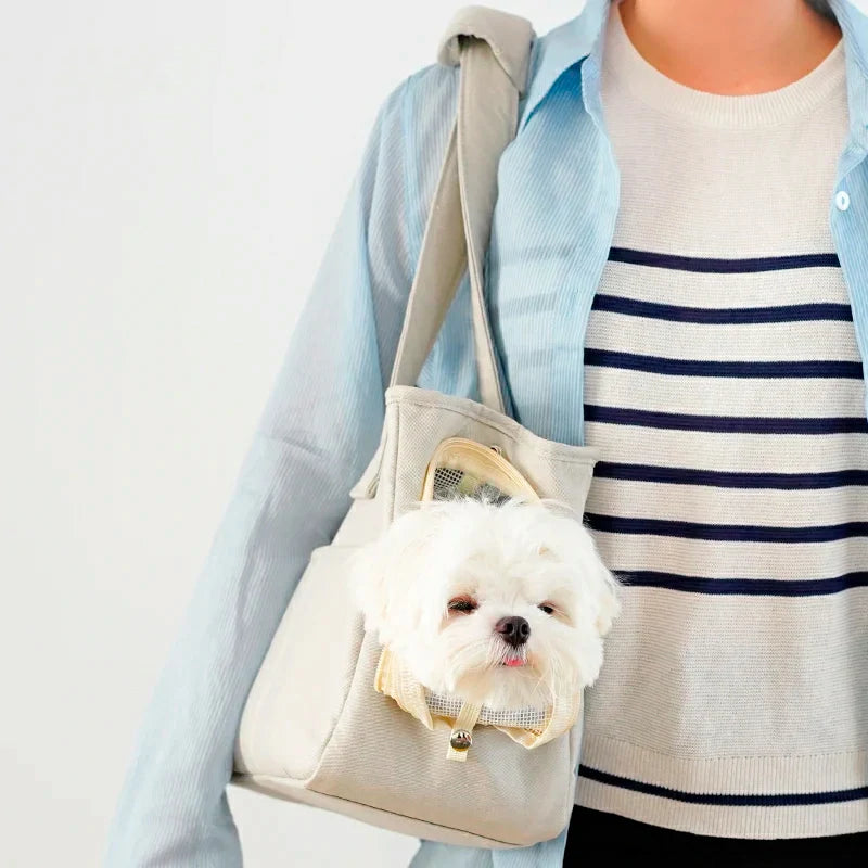 Chic Pet Carrier Shoulder Bag for Small Dogs & Cats