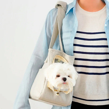 Chic Pet Carrier Shoulder Bag for Small Dogs & Cats