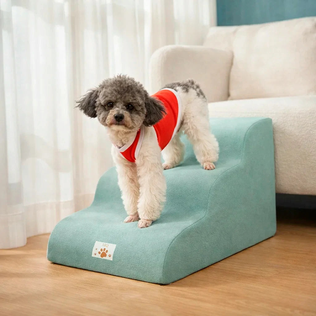 Memory Foam Pet Stairs - Safe & Comfy Access