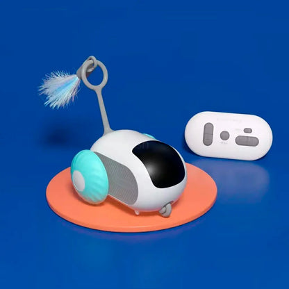 Interactive Smart Cat Toy Car with Remote Control