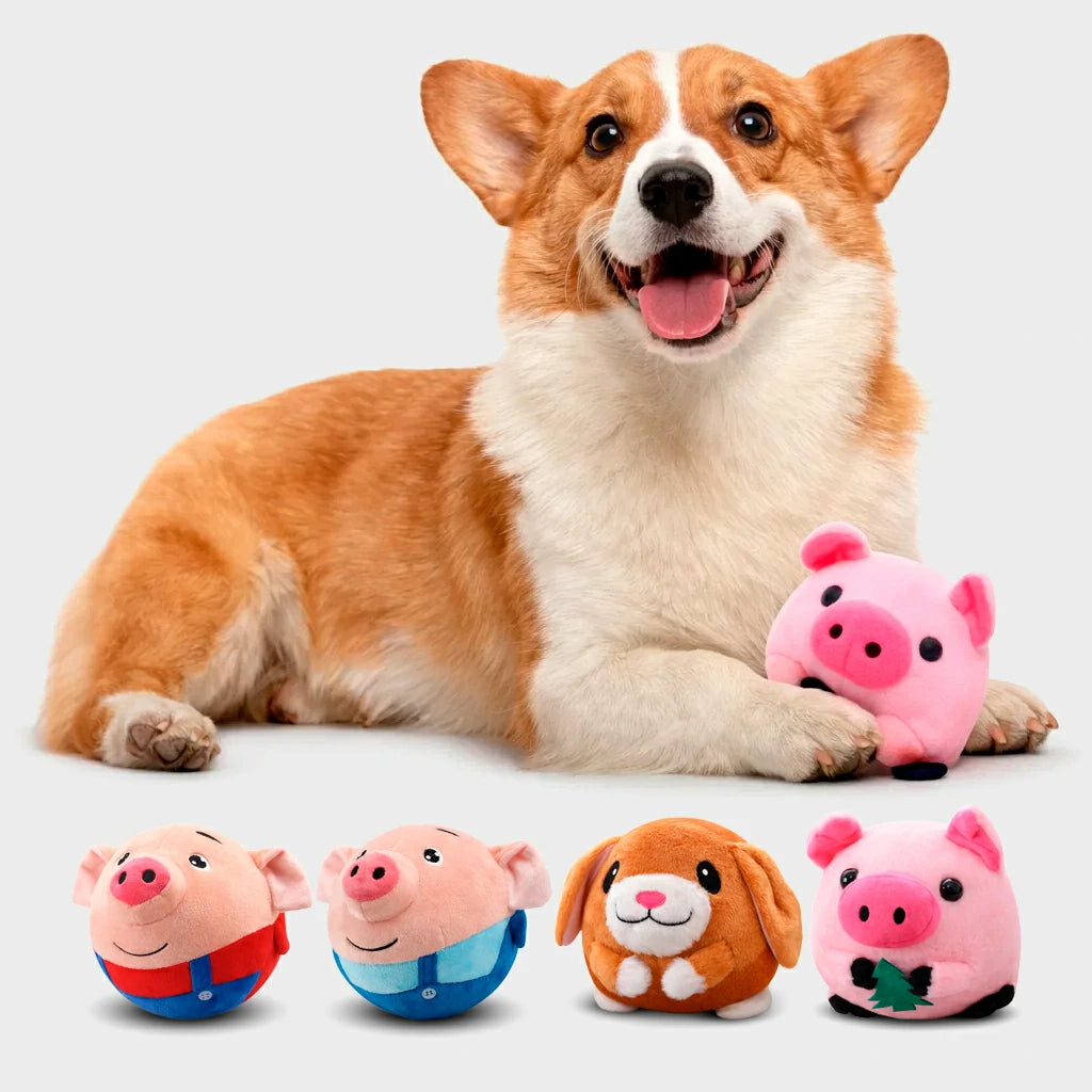 Interactive Plush Bouncing Toy for Dogs