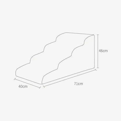 Memory Foam Pet Stairs - Safe & Comfy Access