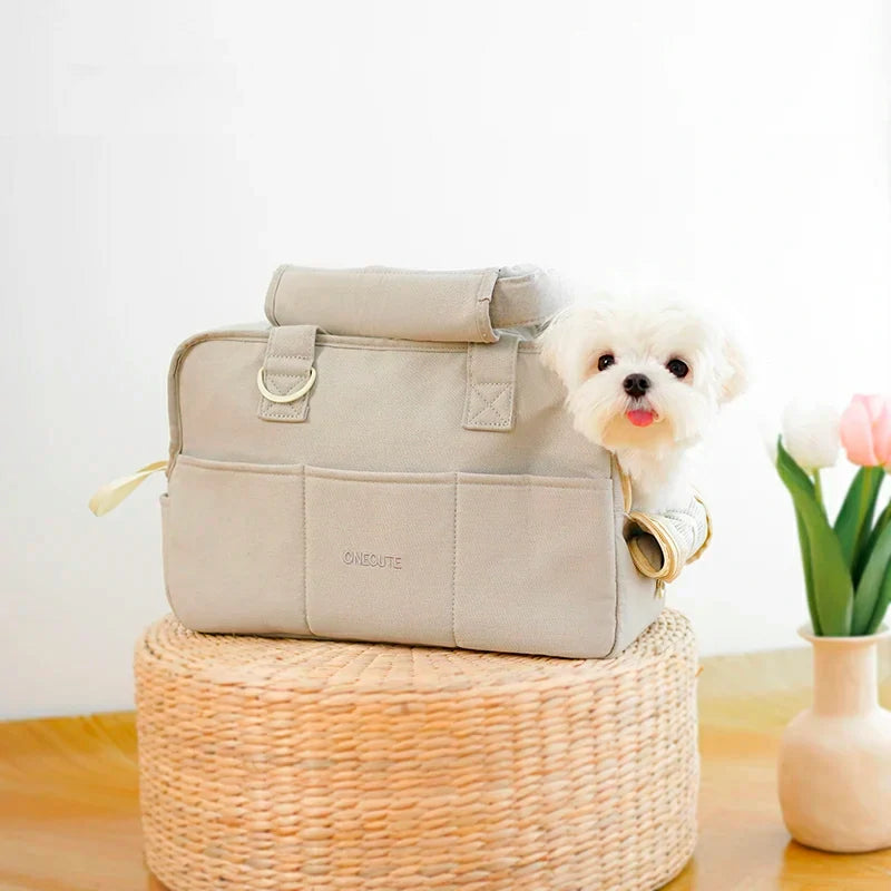 Chic Pet Carrier Shoulder Bag for Small Dogs & Cats