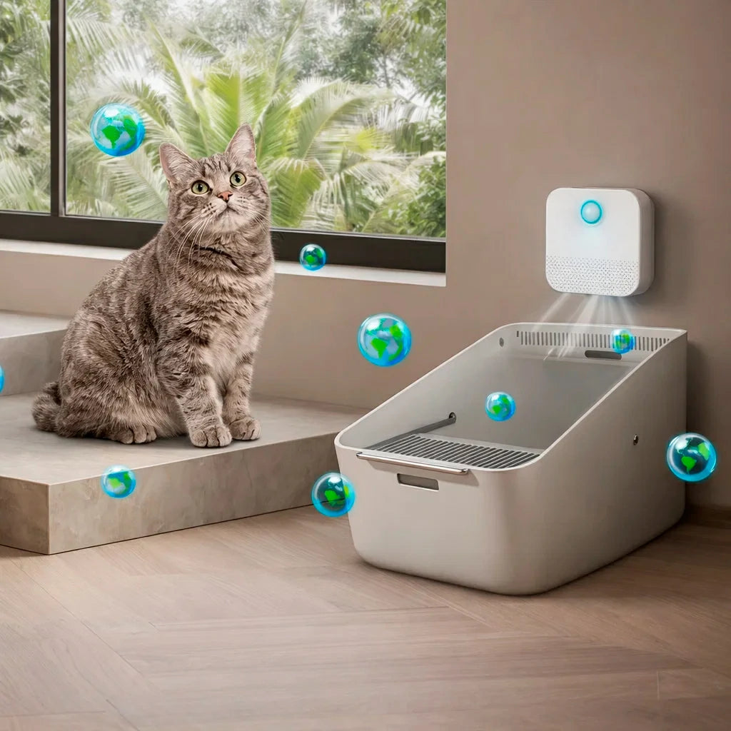 Smart Odor Purifier for Cat Litter Box
