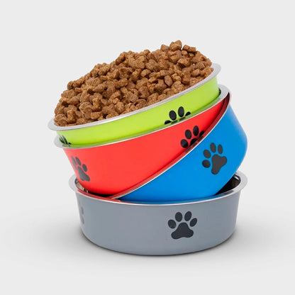 Stainless Steel Pet Bowl with Non-Slip Base