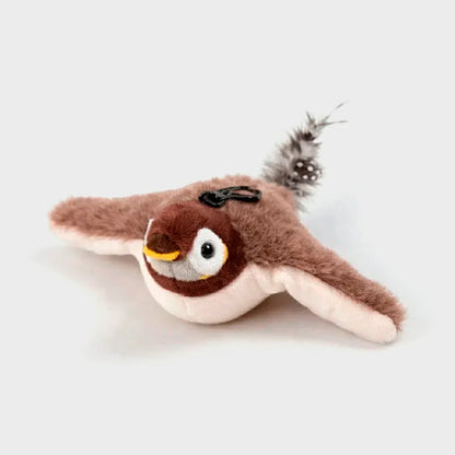 Interactive Chirping Bird Cat Toy - Rechargeable & Touch Sensitive