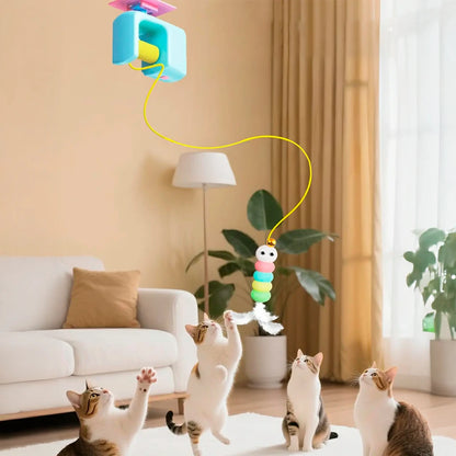 Interactive Rechargeable Cat Toy with Automatic Flying Bird