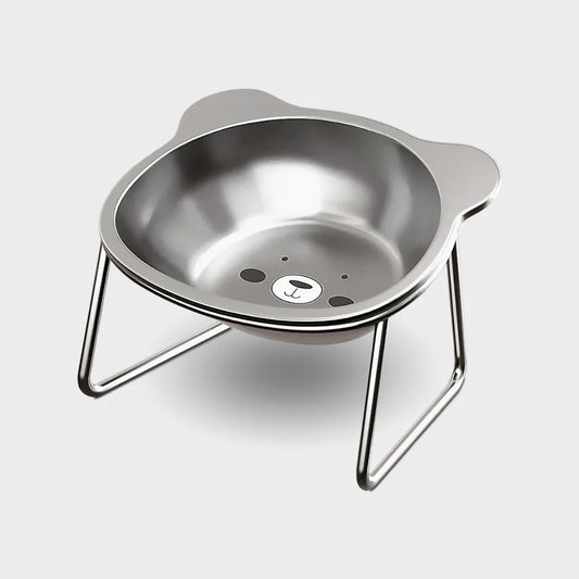 Elevated Stainless Steel Cat Bowls for Comfort