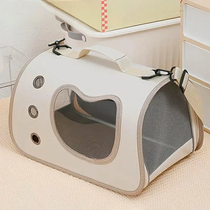 Compact Foldable Pet Carrier for Small Dogs & Cats