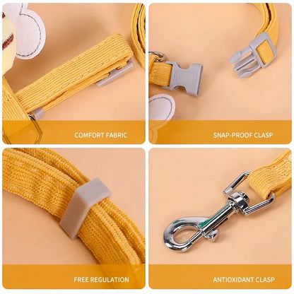 Bee-Themed Cat Harness & Leash Set - Adjustable & Comfortable