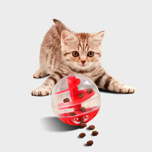 Interactive Cat Treat Dispensing Puzzle Ball