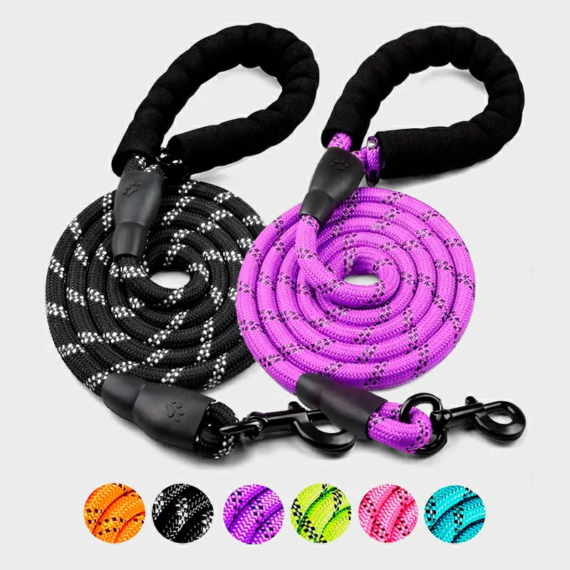 Reflective Nylon Dog Leash for All Breeds
