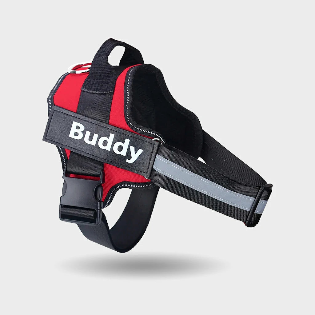 Customizable No Pull Reflective Dog Harness