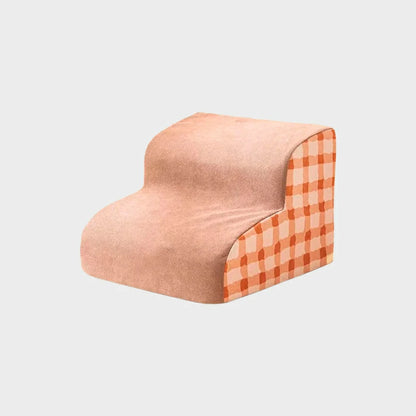 Luxury Memory Foam Pet Stairs - Non-Slip & Washable