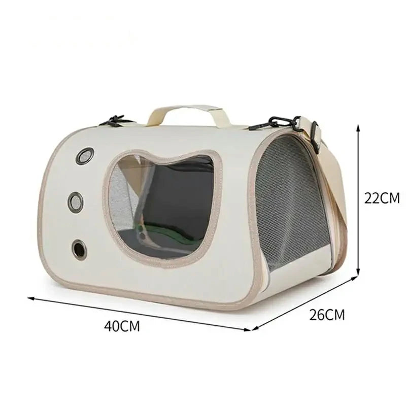 Compact Foldable Pet Carrier for Small Dogs & Cats