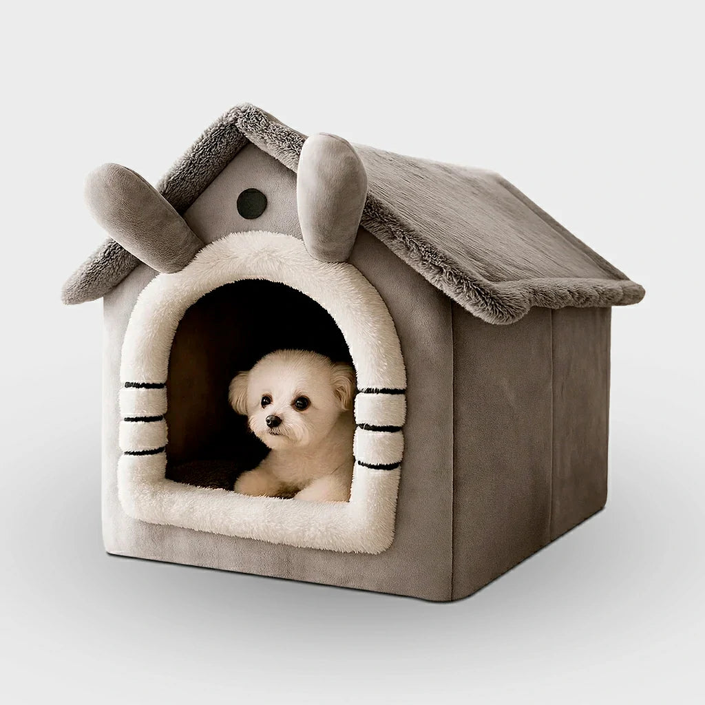 Cozy Foldable Pet House for Dogs and Cats