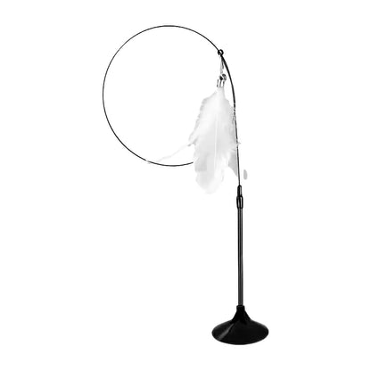 Interactive Cat Teaser Toy with Suction Cup
