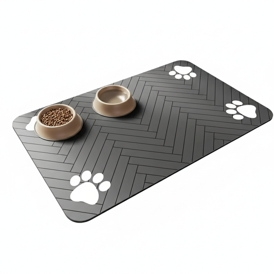 Non-Slip Absorbent Pet Feeding Mat - Quick-Dry & Waterproof Protection