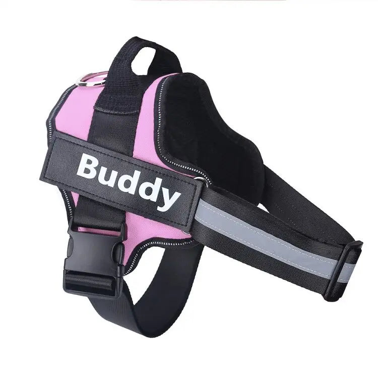 Customizable No Pull Reflective Dog Harness