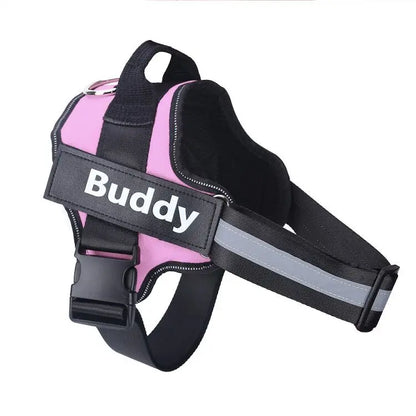 Customizable No Pull Reflective Dog Harness