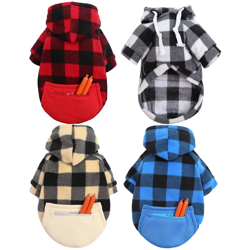 Reversible Plaid Winter Coat for Dogs - Warm & Stylish