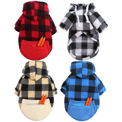 Reversible Plaid Winter Coat for Dogs - Warm & Stylish