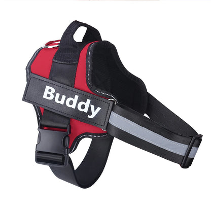 Customizable No Pull Reflective Dog Harness