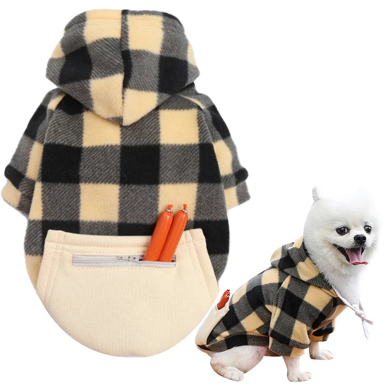 Reversible Plaid Winter Coat for Dogs - Warm & Stylish