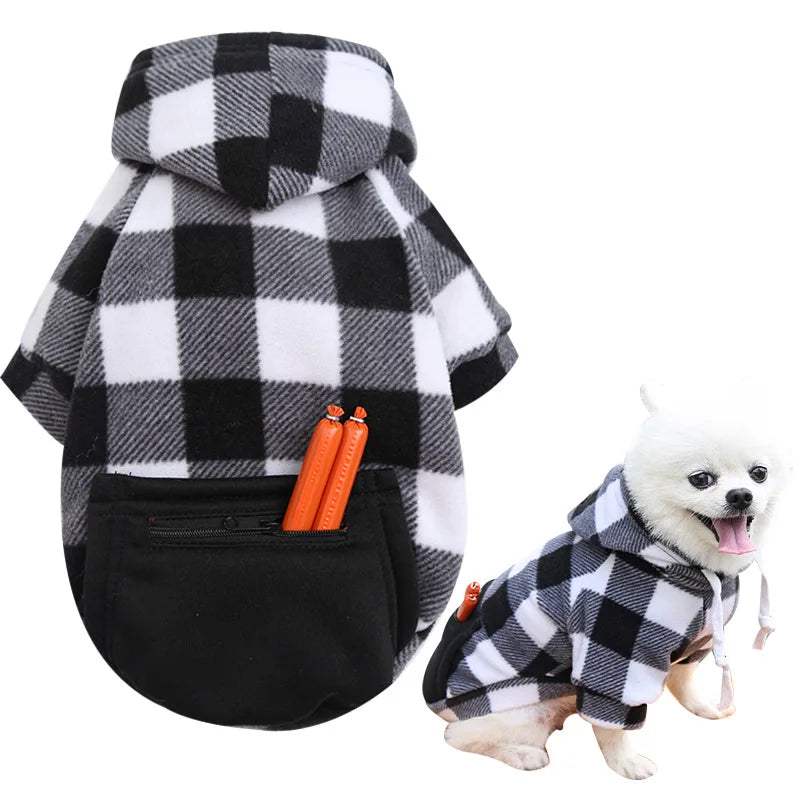 Reversible Plaid Winter Coat for Dogs - Warm & Stylish