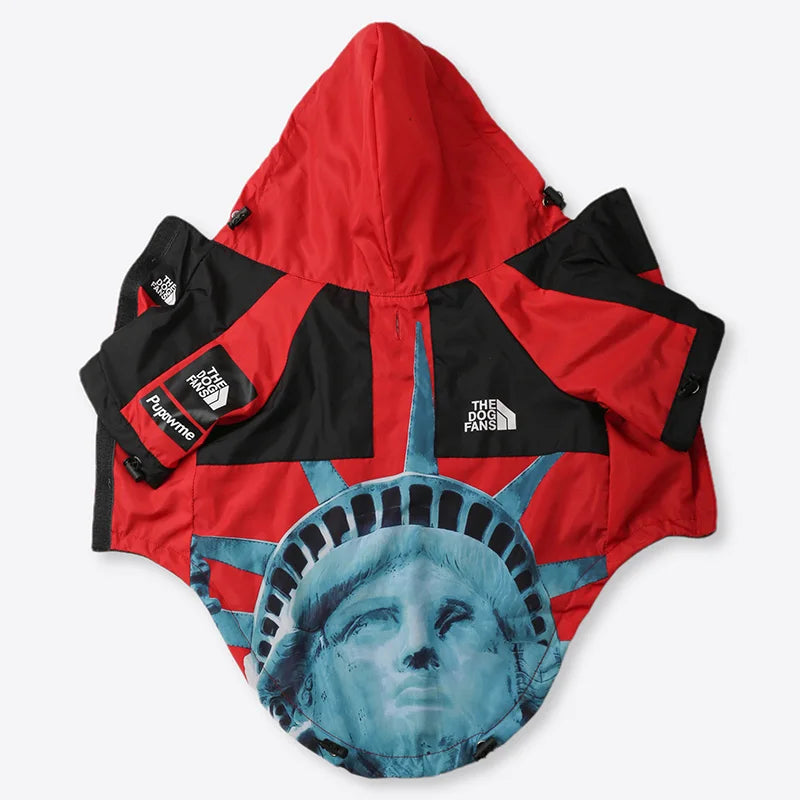 Waterproof Dog Raincoat - Stylish Windbreaker for All Sizes
