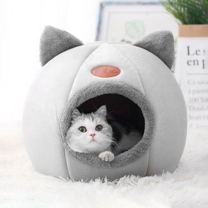 Cozy Cave Pet Bed for Cats and Small Dogs